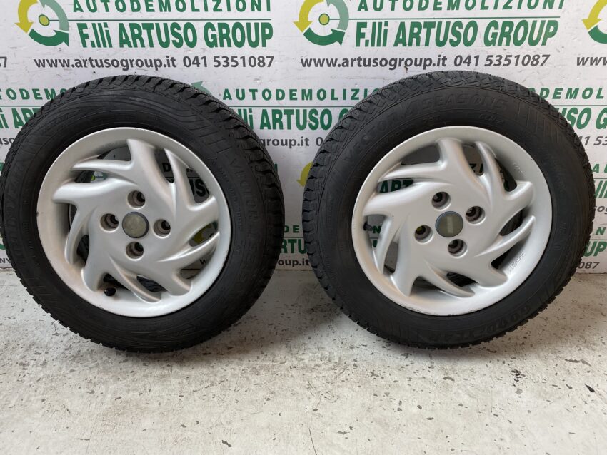 CERCHI IN LEGA CON GOMME FIAT SEICENTO/600 SPORTING R13 M+S - immagine 2