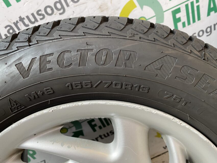 CERCHI IN LEGA CON GOMME FIAT SEICENTO/600 SPORTING R13 M+S - immagine 4