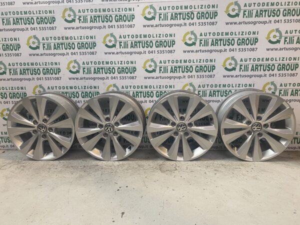 CERCHI IN LEGA ORIGINALI VW GOLF VII 5 FORI DA 16 6.5JX16H2 ET46