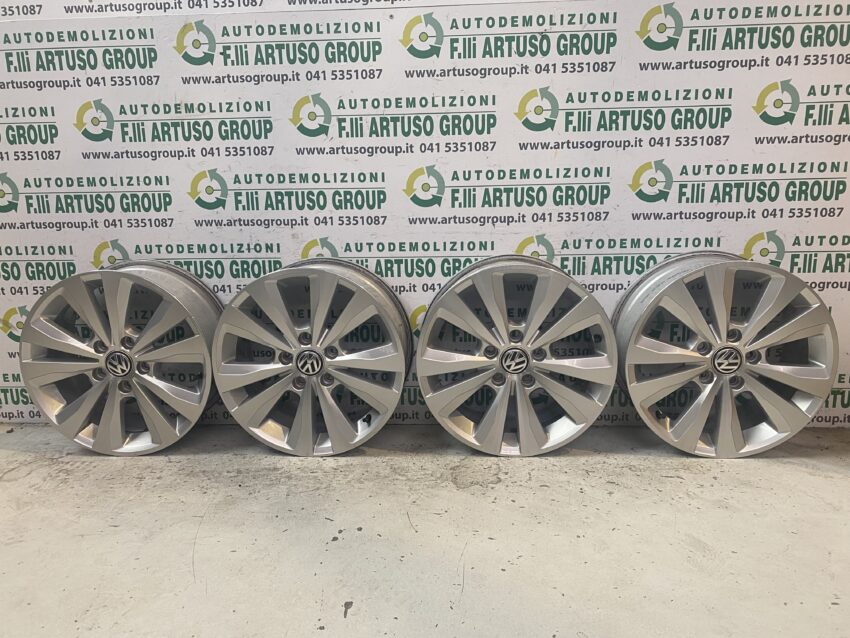 CERCHI IN LEGA ORIGINALI VW GOLF VII 5 FORI DA 16 6.5JX16H2 ET46