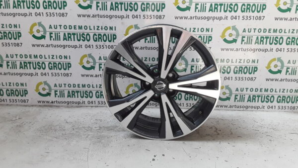 CERCHIO IN LEGA R18 NISSAN QASHQAI 2020 18X7 J40CERCHIO IN LEGA R18 NISSAN QASHQAI 2020 18X7 J40