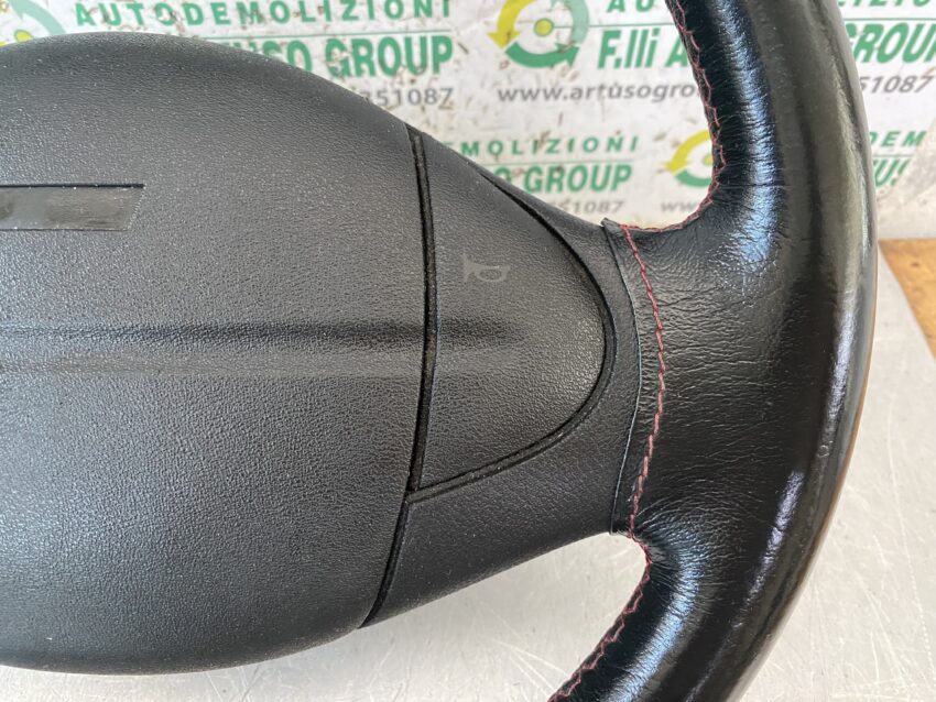 VOLANTE IN PELLE con cuciture rosse FIAT SEICENTO/600 Sporting Abarth Michael Schumacher - immagine 4