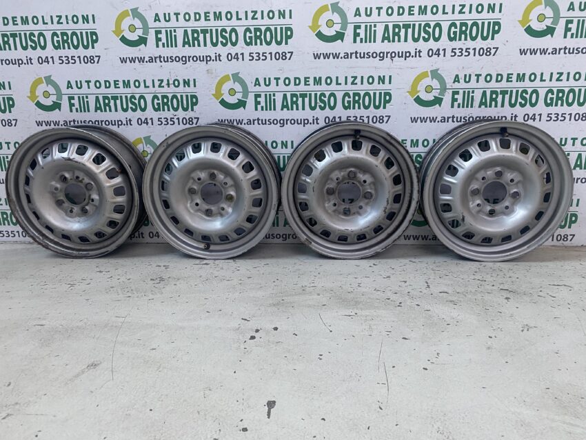 4 CERCHI IN FERRO GRIGI FIAT PANDA 141 ORIGINALI R13 4×13