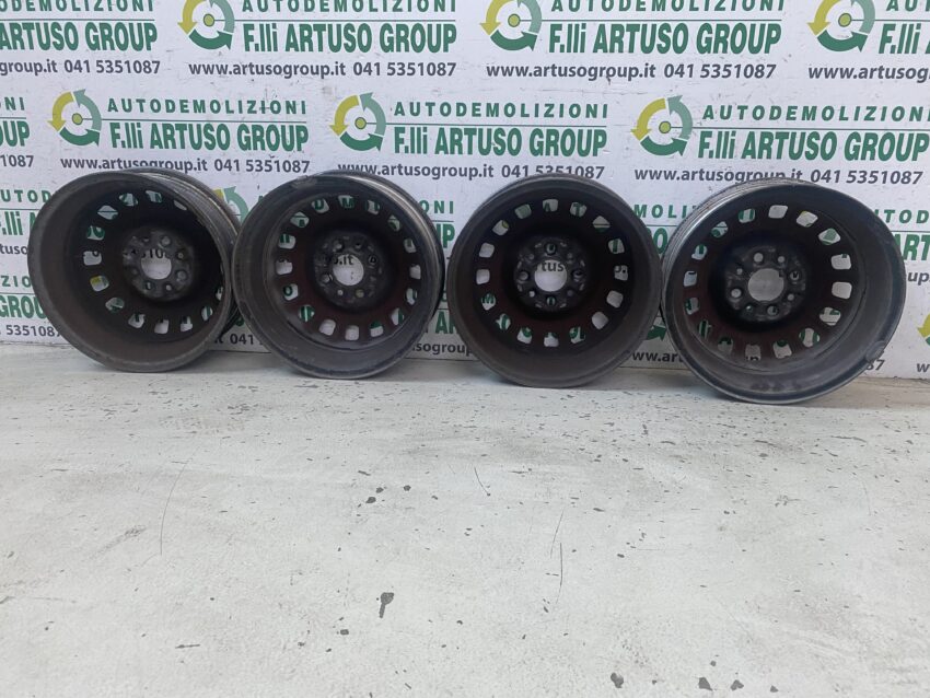 4 CERCHI IN FERRO GRIGI FIAT PANDA 141 ORIGINALI R13 4×13 - immagine 2