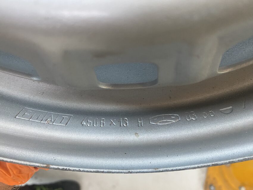 CERCHIO IN FERRO GRIGIO FIAT PANDA 141 ORIGINALE R13 4,5×13 - immagine 5
