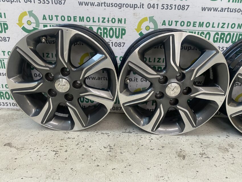 CERCHI IN LEGA ORIGINALI X16 6.0J HYUNDAI IX20 2015/2020 529101K650 - immagine 2