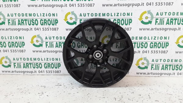 CERCHIO IN LEGA POSTERIORE NERO SMART FORFOUR (W453) 6.5JX16 CH-40 A453401500