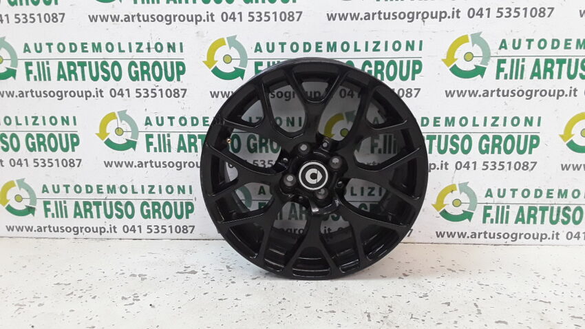 CERCHIO IN LEGA POSTERIORE NERO SMART FORFOUR (W453) 6.5JX16 CH-40 A453401500