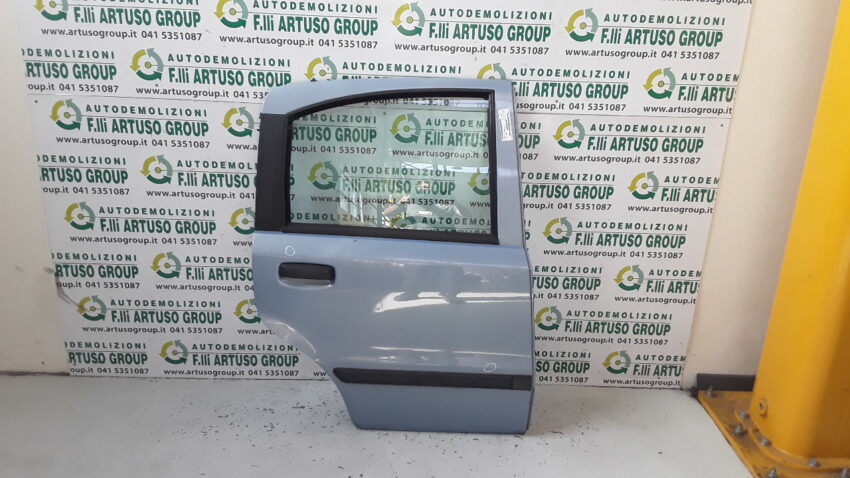 PORTA POSTERIORE DESTRA FIAT PANDA 1.3 MJT 2010 46826582 AZZURRO LAGOON
