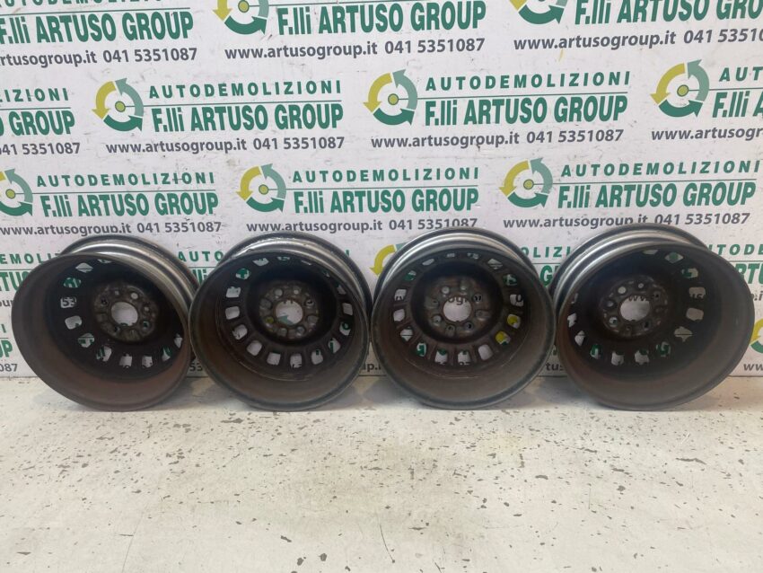 4 CERCHI IN FERRO GRIGI FIAT PANDA 141 ORIGINALI R13 4×13- - immagine 4