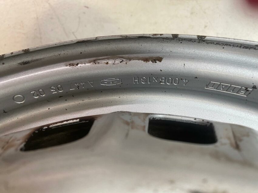 4 CERCHI IN FERRO GRIGI FIAT PANDA 141 ORIGINALI R13 4×13- - immagine 6