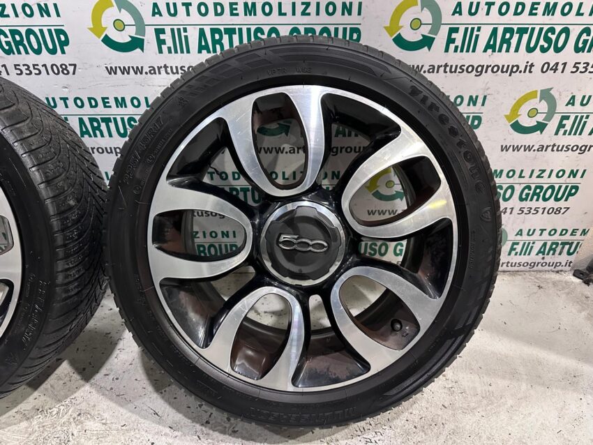 CERCHI IN LEGA FIAT 500 L con pneumatici 4 stagioni FIRESTONE 225/45 R17 94V - immagine 4