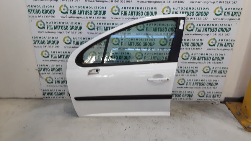 PORTA ANTERIORE SINISTRA PEUGEOT 207 BIANCO 2009