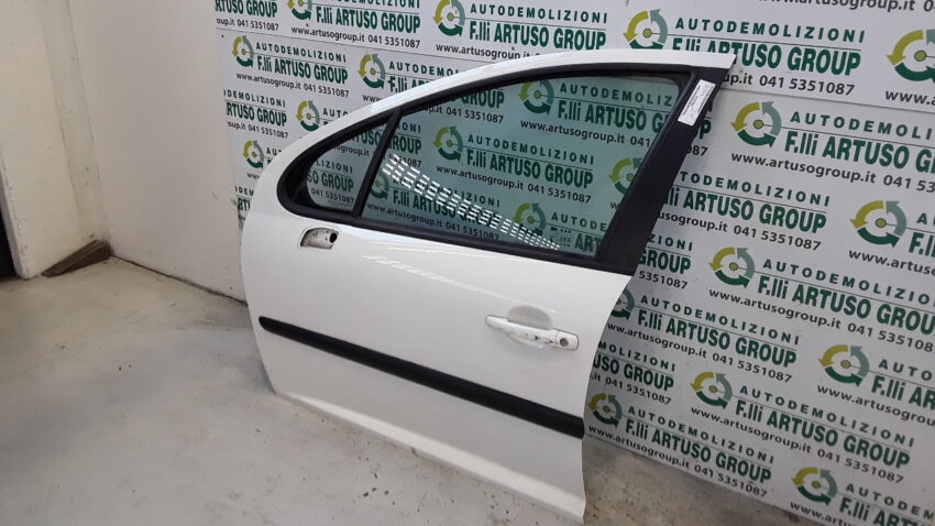 PORTA ANTERIORE SINISTRA PEUGEOT 207 BIANCO 2009 - immagine 4