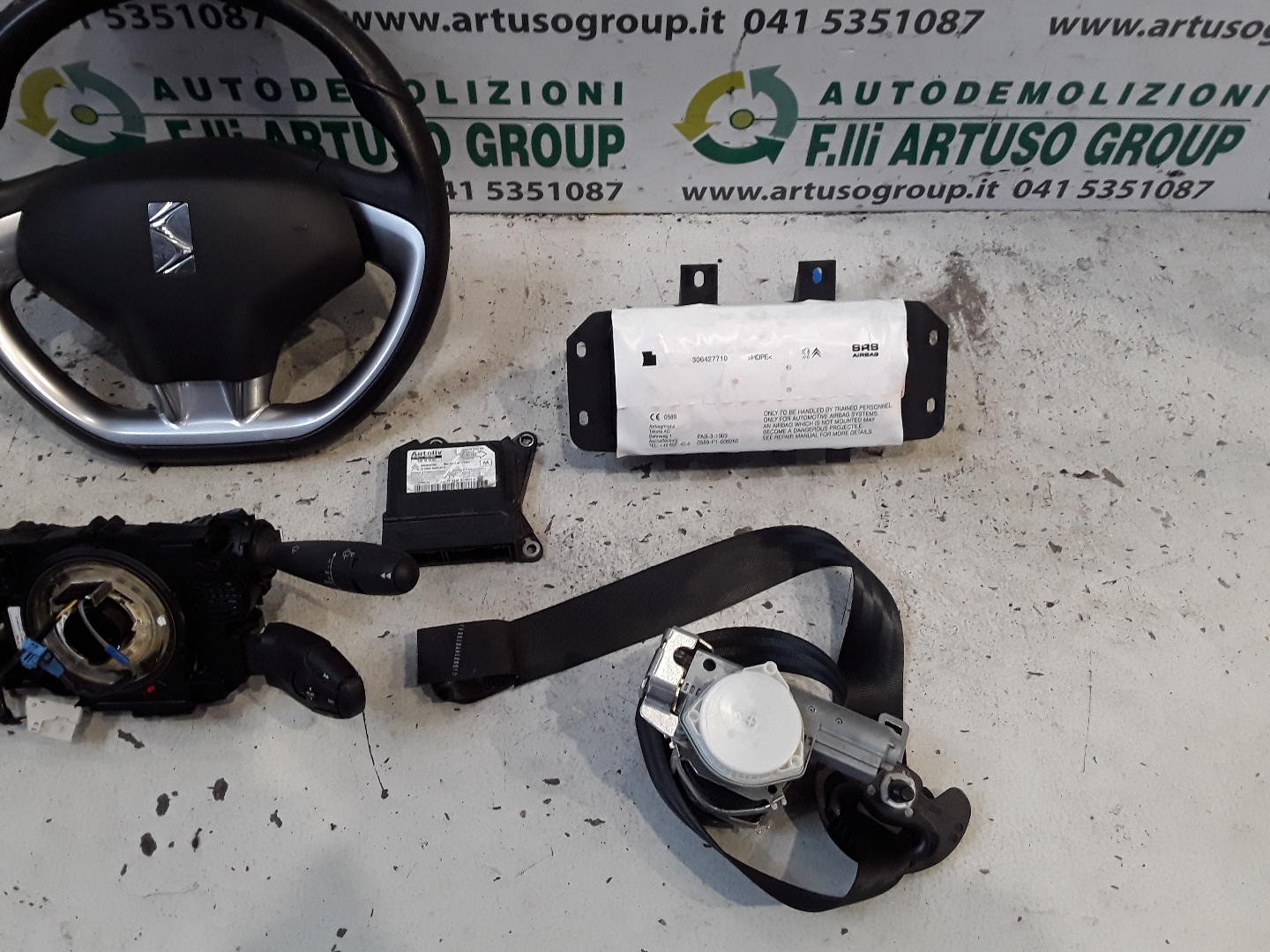 KIT AIRBAG CON CRUSCOTTO CITROEN DS3 CABRIO 2014 - immagine 4