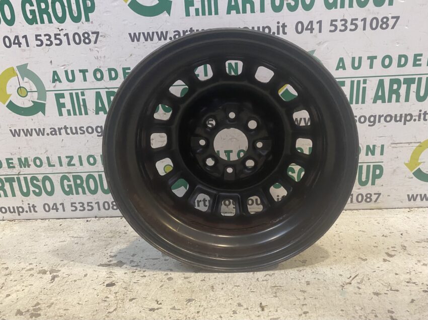 CERCHIO IN FERRO ROSSO FIAT PANDA 141 ORIGINALE R13 4,0×13 - immagine 3