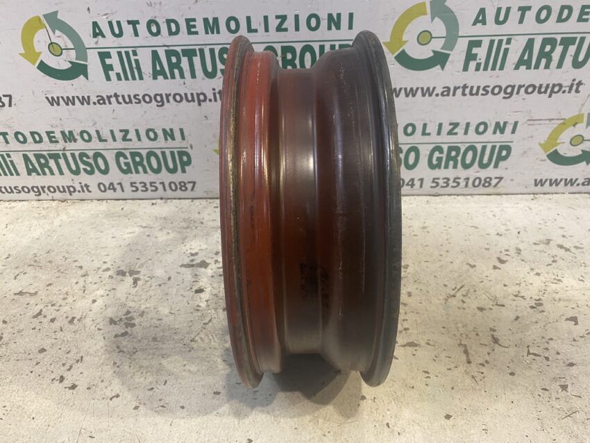 CERCHIO IN FERRO ROSSO FIAT PANDA 141 ORIGINALE R13 4,0×13 - immagine 4