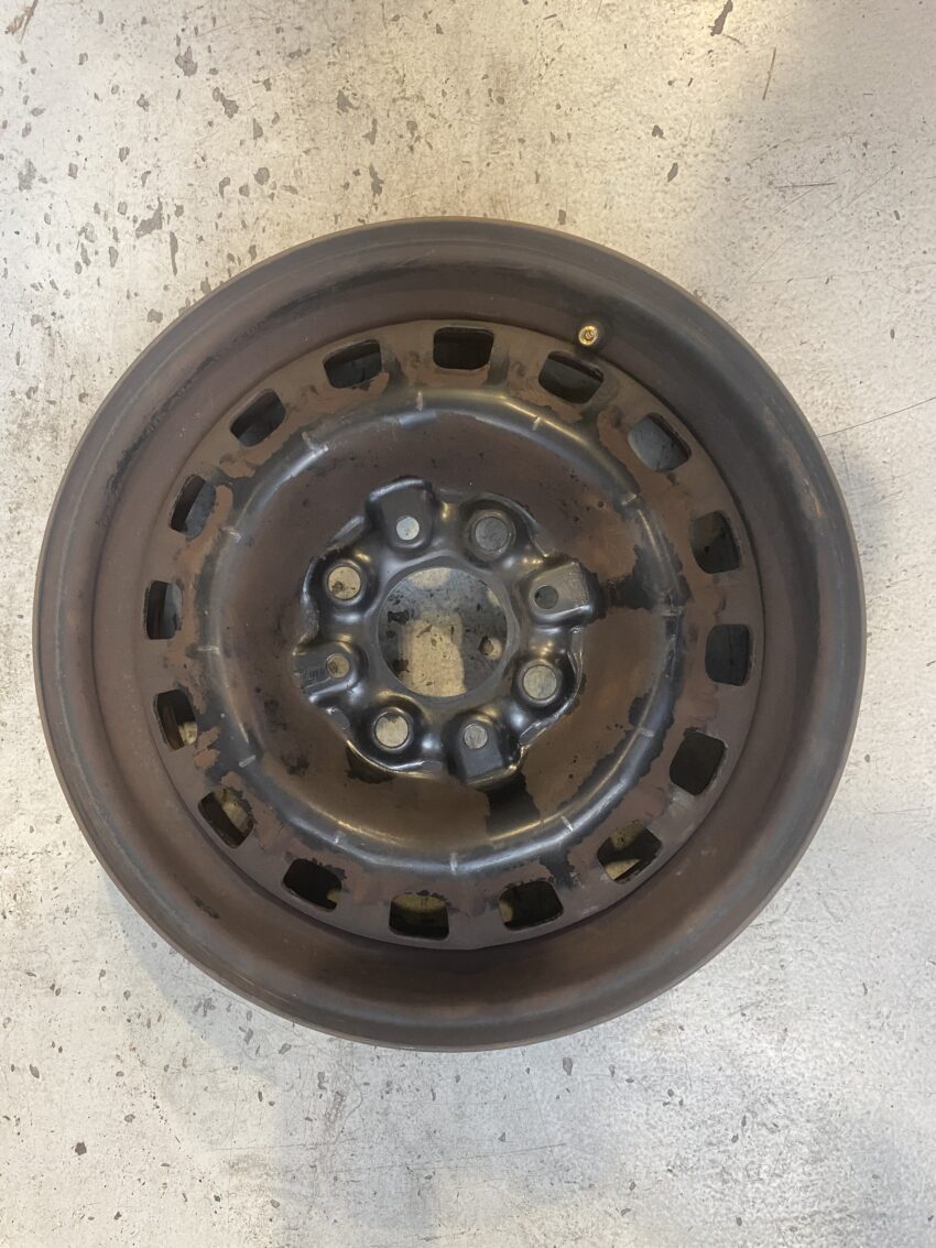 4 CERCHI IN FERRO NERI FIAT PANDA 141 ORIGINALI R13 4×13 - immagine 5