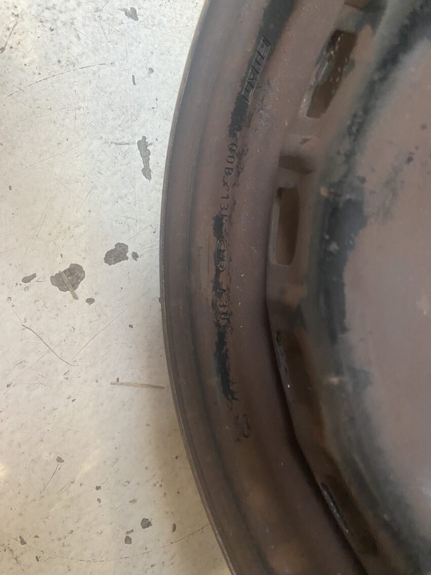 4 CERCHI IN FERRO NERI FIAT PANDA 141 ORIGINALI R13 4×13 - immagine 8